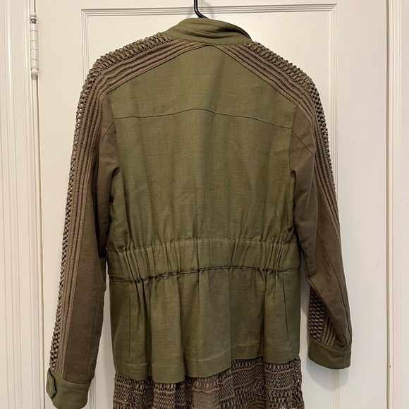 Sea New York Sz XS Baja Lace Military Jacket Army Green - Picture 14 of 14